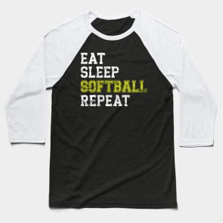 Eat Sleep Softball Repeat' Sport Softball Baseball T-Shirt